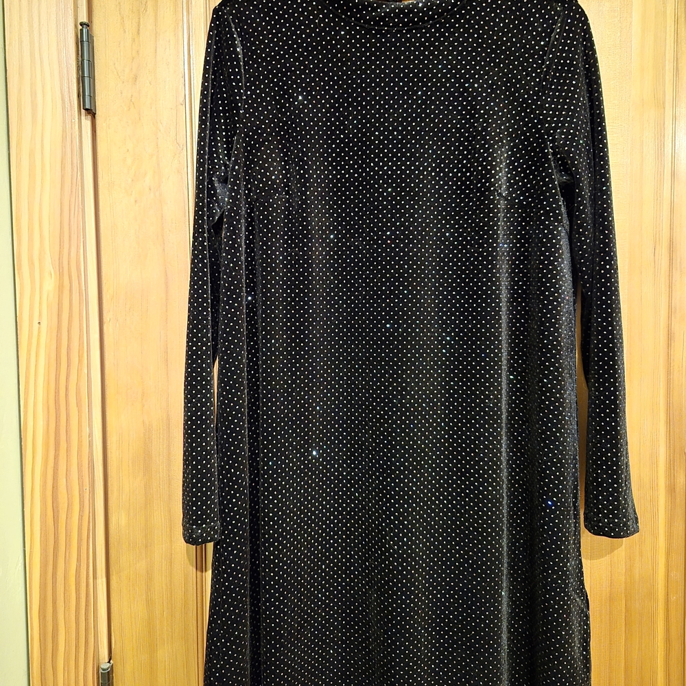 Elegant Black Velvet Dress